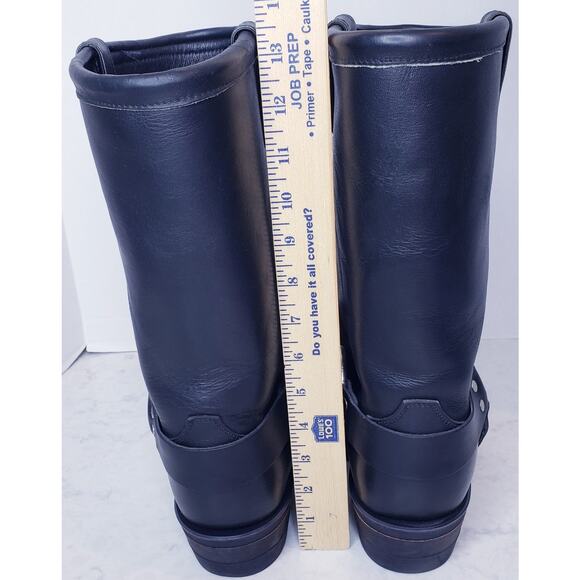 CHIPPEWA Harness Motorcycle Biker Boots 12" Black 27868 Men's Size 13EE in EUC - Picture 4 of 15